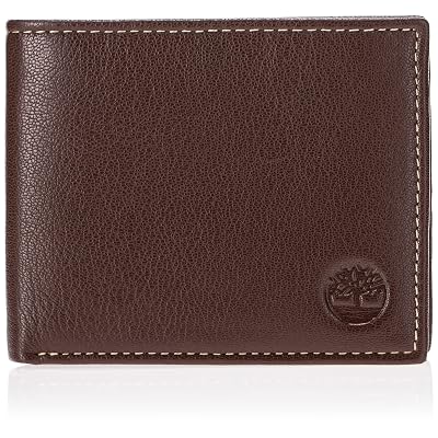Billetera Timberland para Hombre en Cuero Tipo Pasaporte Marrón