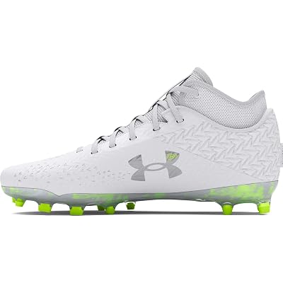 Under Armour - Zapatos Unisex Spotlight Lax Mc, Color Blanco (100), Talla: 8 M US Me