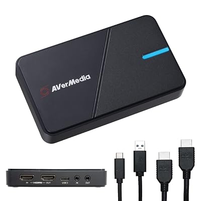 Tarjeta Capturadora HDMI AVerMedia - Gaming, Video Streaming, Tarjeta Capturadora 4K para PS5, X