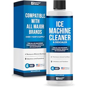 Limpiador y Desincrustante para Máquinas de Hielo Essential Values 16 fl oz - Limpiador para Fabricador de Hielo