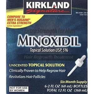 Solución Tópica de Minoxidil KIRKLAND Signature de Máxima Potencia para Hombres, 12 Fluid O