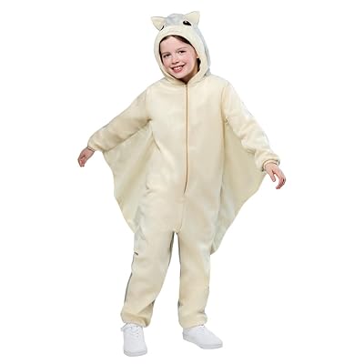 Mono con capucha Rubies Comfywear para niños, disfraz unisex para niños, Ardilla voladora,