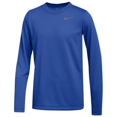 Camiseta Atlética de Manga Larga Nike Boys Legend (US, Alpha, Medium, Regular, Royal)
