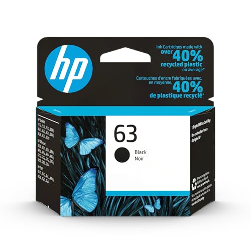 Cartucho de Tinta HP 63 Negro | Compatible con DeskJet 1112, 2130, 3630; Envy 4510, 4520