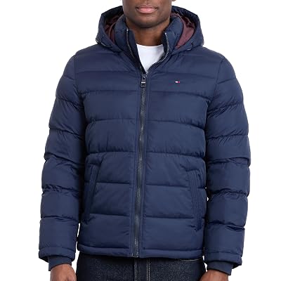 Chaqueta Acolchada con Capucha Tommy Hilfiger para Hombre (Talla Estándar y Grandes Tallas), Mediano