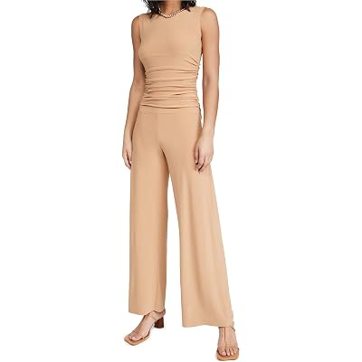 Jumpsuit Norma Kamali Women's Kamali Kulture Cintura Fruncida, Nude, Tan, M