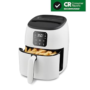 Freidora de Aire Digital Dash Tasti-Crisp, 2.6 Quart, Blanca