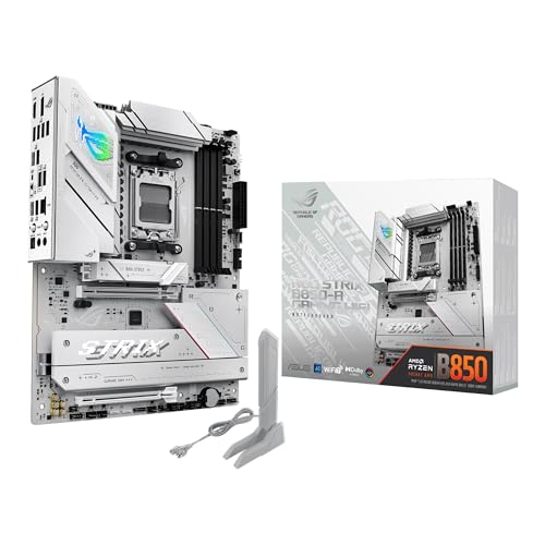 ASUS ROG Strix B850-A Gaming WiFi - AMD ATX Motherboard, 14+2+2 Power Stages, DDR5, Four M.2 Slots, PCIe 5.0, WiFi 7, USB Type-C 20Gbps a