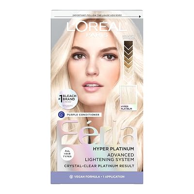 L'Oreal Paris Feria Hyper Platinum Sistema Avanzado de Aclaramiento Decolorante para Cabello, Aclara