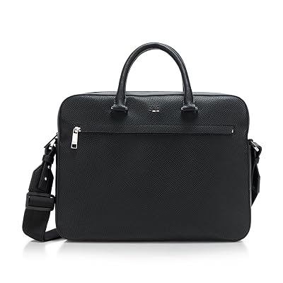 BOSS, Maletín Pequeño Ray Friendly Leather, Negro Catfish, Talla Única