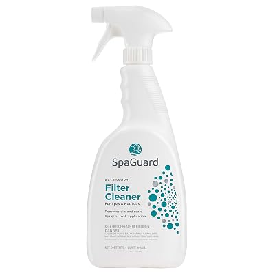 Limpiador de Filtros SpaGuard para Spas y Tinas de Hidromasaje, 1 Quart, Paquete Individual