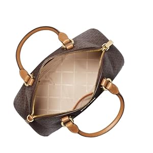 Bolso Michael Kors Veronica Medium Logo Dome Satchel (BRN/ACORN)