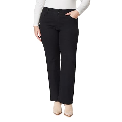 Jeans Bootcut WallFlower Women's InstaStretch Luscious Curvy, Negro, Talla 22 Plus