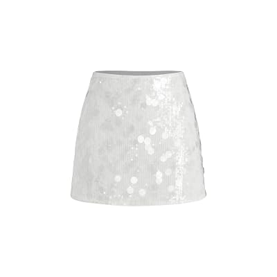Falda Mini CIDER Lentejuelas Cintura Media Brillo Fiesta Club Noche de Salida para Mujeres T