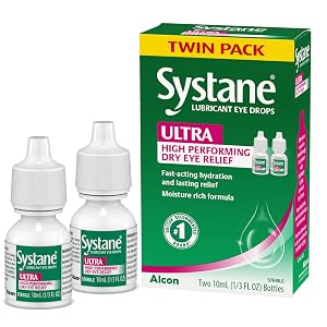 Systane Ultra Gotas Lubricantes para los Ojos, 0.33 oz, Paquete Doble