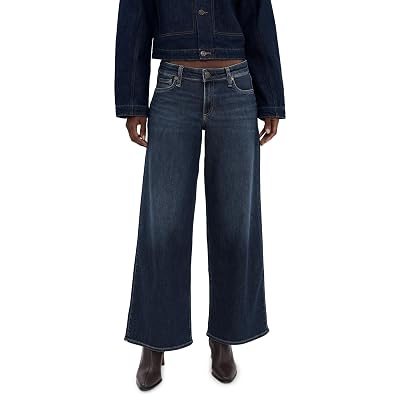 Jeans rag & bone Women's Aiden Low-Rise Wide Leg, Rhnbk, 26