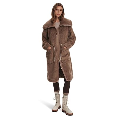 Abrigo Sherpa Logan para Mujer Varley, Ash Taupe, S