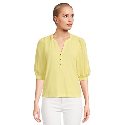 Top Tejido Lilly Pulitzer Ronson para Mujer Finch Yellow Medium