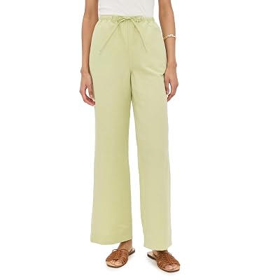 Pantalones de lino Alara para mujer ALIGNE, Pistachio, 14