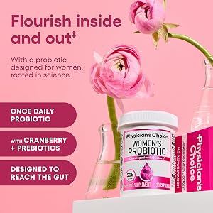 Probióticos Physician's Choice - Equilibrio de pH, Digestivo, Tracto Urinario y Salud Femenina - 5