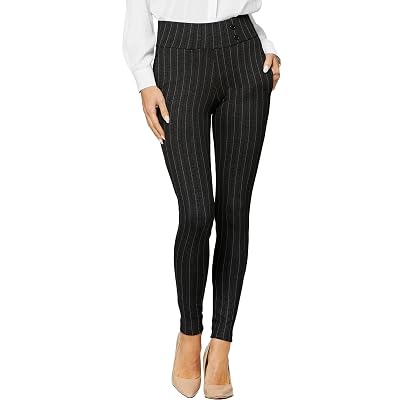 Pantalones de Vestir para Mujer Conceited con Control de Abdomen - Para Usar en el Trabajo - Cintura Alta Elástica