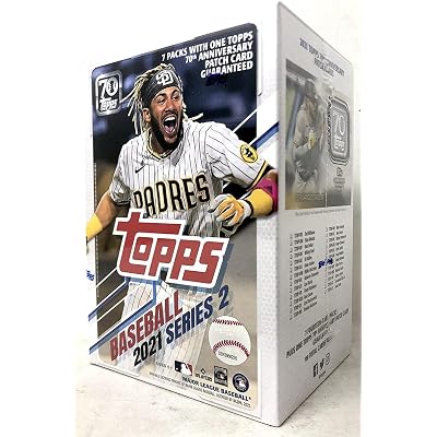 Caja Blaster 2021 Topps Series 2 Baseball (7 Paquetes/14 Tarjetas, 1 Tarjeta de Parche)