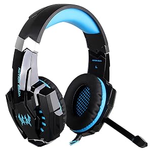 Audífono para juegos JiaLe G9000 3.5mm con micrófono e iluminación LED