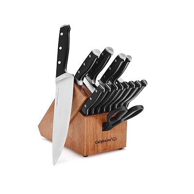 Calphalon Classic Self-Sharpening Cutlery Knife Block Set with SharpIN Technology, 15 piece