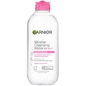 Agua Micelar Garnier, Limpiador Facial Hidratante y Desmaquillante, Apta para
