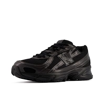 New Balance Unisex-Adult 740, Negro/Negro, Hombre 10.5 / Mujer 12