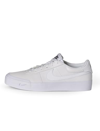 Tenis Nike Court Shot para Hombre, Blanco/Blanco-Negro, 11.5