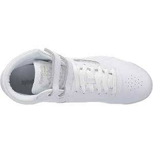 Reebok Freestyle Hi High Top Blanco/Plata 1 8.5 B (M)
