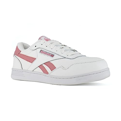 Botas de Trabajo Reebok Work Women's Club MEMT Blancas y Rosas con Punta Compuesta
