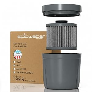 Filtro de Repuesto Epic Water Filters para Jarra Purificadora Epic Nano XP Water Filter o D