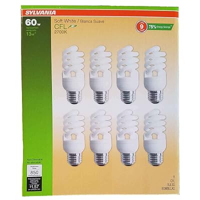 CFL Blanco Suave 60w 2700k - consume solo 13w