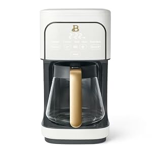 Hermosa Cafetera de Goteo Programable de 12 Tazas Drew Barrymore (Blanca)