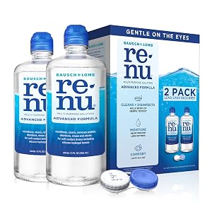 Solución para Lentes de Contacto Renu, Fórmula Avanzada, Solución Multiusos con Lens C