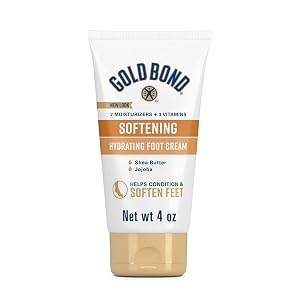 Crema Suavizante Gold Bond para Pies, 4 Oz., Loción Pies para Pies Secos