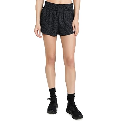 Shorts para correr Varley Women's Kallin, Shadow Animal, estampado, negro, XS