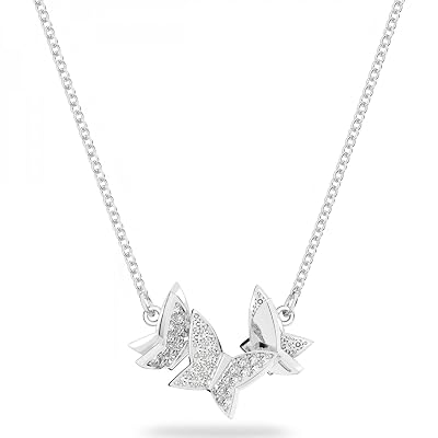 Collar Swarovski 5636421 Lilia mariposa blanco