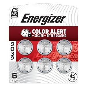 Pilas Energizer 2032 (paquete de 6), pilas de botón de litio de 3V