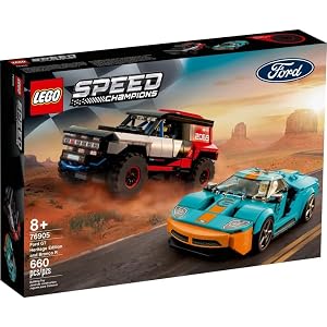 LEGO Speed Champions Edición Heritage Ford GT y Bronco R 7