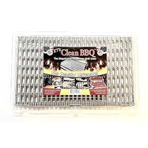 Clean BBQ - Forro Desechable de Aluminio para Parrilla. Juego de 12 Láminas para Parrilla