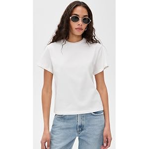 Camiseta Reformation Women's Rowan Crew Tee, Blanco, XS
