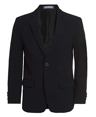 Saco de traje de negocios Van Heusen niño Flex Stretch, Negro, 20 US