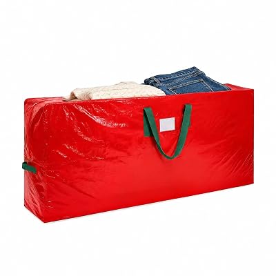 Bolsa de Almacenamiento para Árbol de Navidad KRYSTY - Se Ajusta a Árboles de Hasta 7.5 Pies, con Cierre