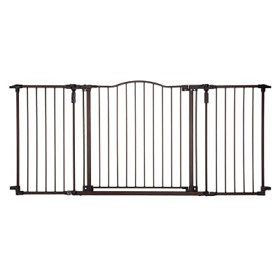 Toddleroo by North States - Deluxe D'ecor Safety Gate: Hardware Mounted Extra Wi