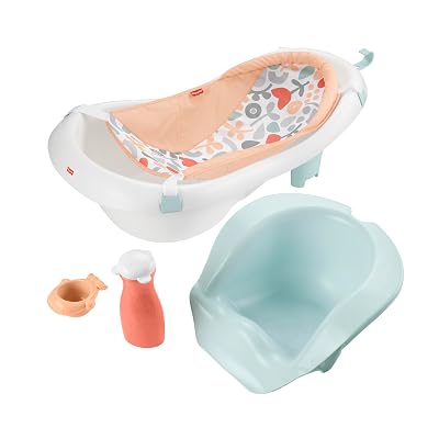 Tina de Baño Fisher-PriceTM Baby to Toddler Bath 4-in-1 Sling 'N Seat Tub con Infa Removible