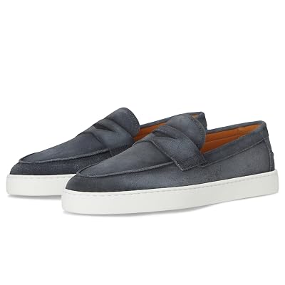Zapatos Magnanni para Hombre Lawford FLX Ante Índigo 11.5 Medium