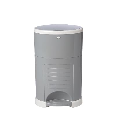 Cubo de Pañales Diaper Dekor Classic Hands-Free | Blanco | El Más Fácil de Usar | Solo Pisa